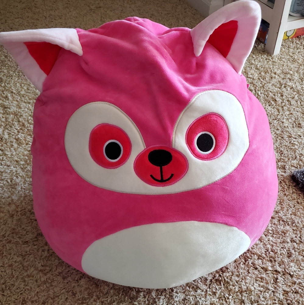 Pink fox squishmallow